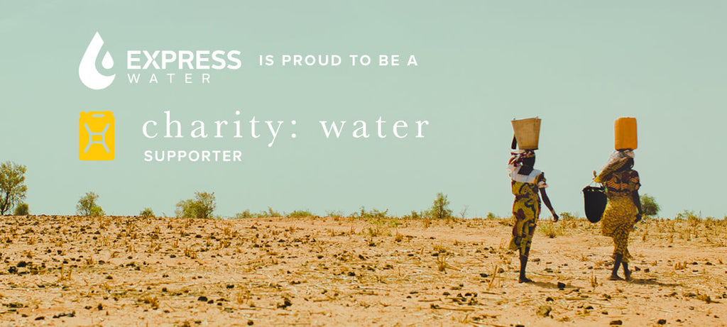 Express Water is proud to be a charity: water supporter