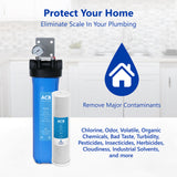 Whole House Water Filter System 1 Stage Carbon Filtration 4.5" x 20" Inch - dev-express-water