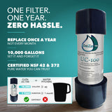 CuZn UC-100 Series Under Counter Water Filters - Ultra High Capacity