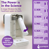 6-Stage Countertop RO - Replacement Pre & Post Filter Set with pH