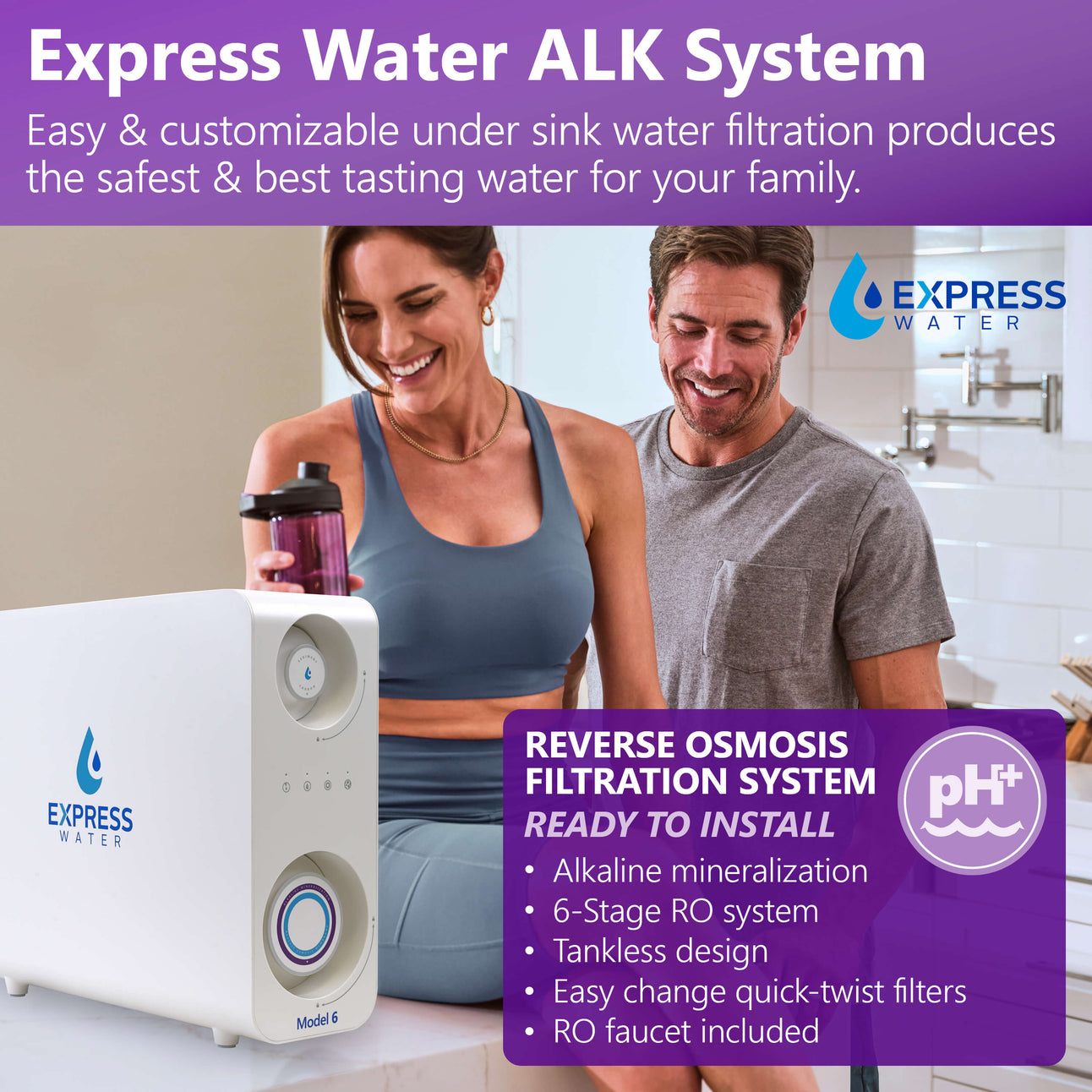 Express Water Ro System Box Model 6 600GPD Tankless RO System with Remineralization – Express Water