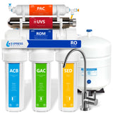 Ultraviolet RO System with modern chrome faucet - ROUV10M