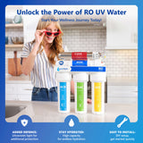 Ultraviolet RO System with modern chrome faucet - ROUV10M