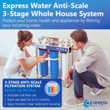 3 Stage Whole House Water Filter System - Anti-Scale