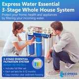 3 Stage Whole House Water Filter System - Essential