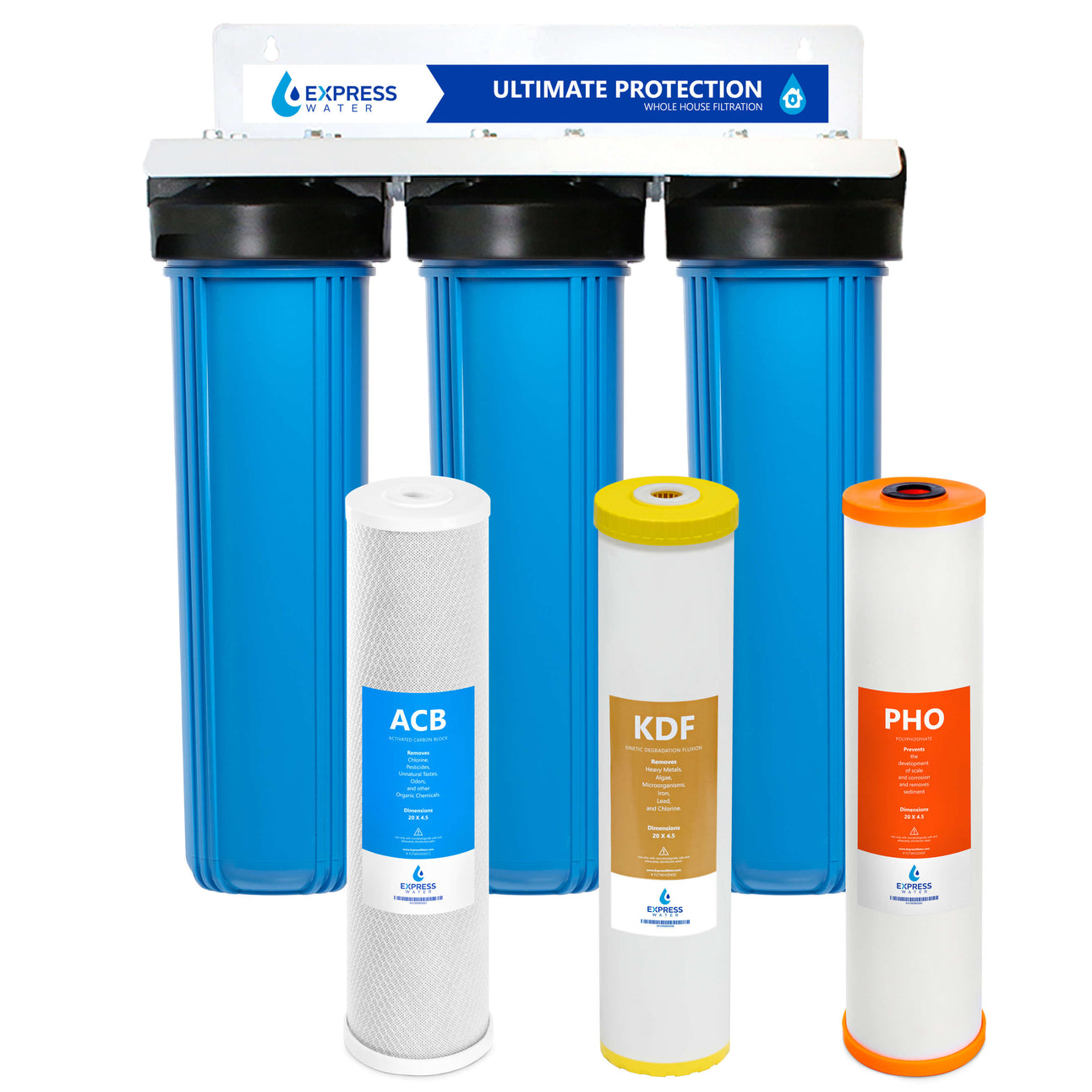 Whole House Water Filter System - Ultimate Protection – Express Water Best whole home water filter system