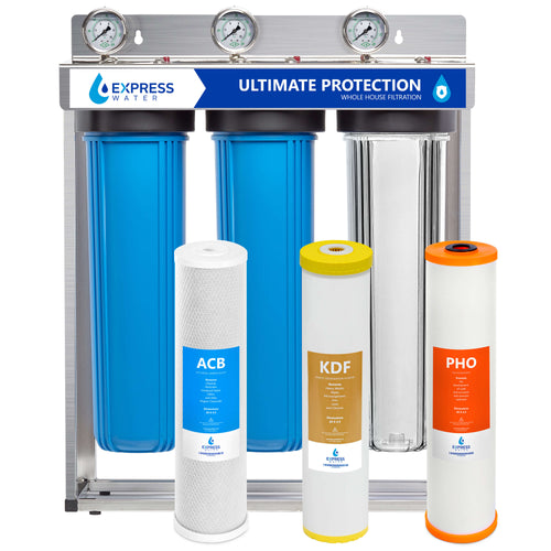 3 Stage Whole House Water Filter System - Ultimate Protection