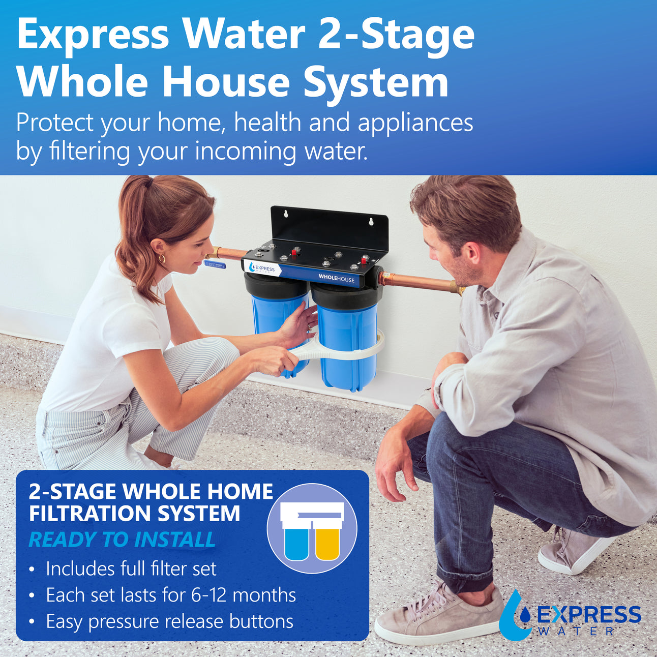 Whole House 2-Stage 10 x 4.5" - Essential - WH250SCS