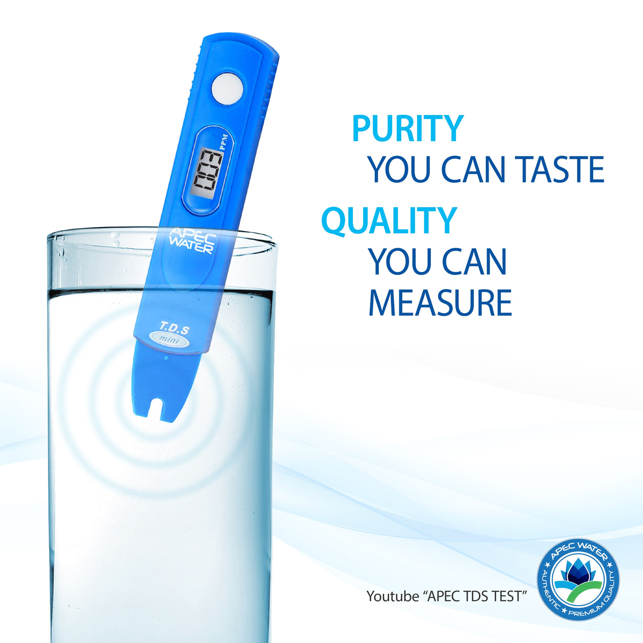 RO water TDS meter testing