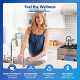 Alkaline & Ultraviolet RO System with deluxe brushed nickel faucet - ROALKUV10DBN