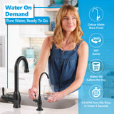 Ultraviolet RO System with deluxe matte black faucet