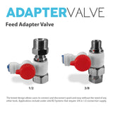 Feed Adapter Valve Quick Connect Fits Both 3/8" & 1/2" - dev-express-water
