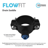 Drain Saddle Clamp 1/4" Inch Quick Connect - dev-express-water