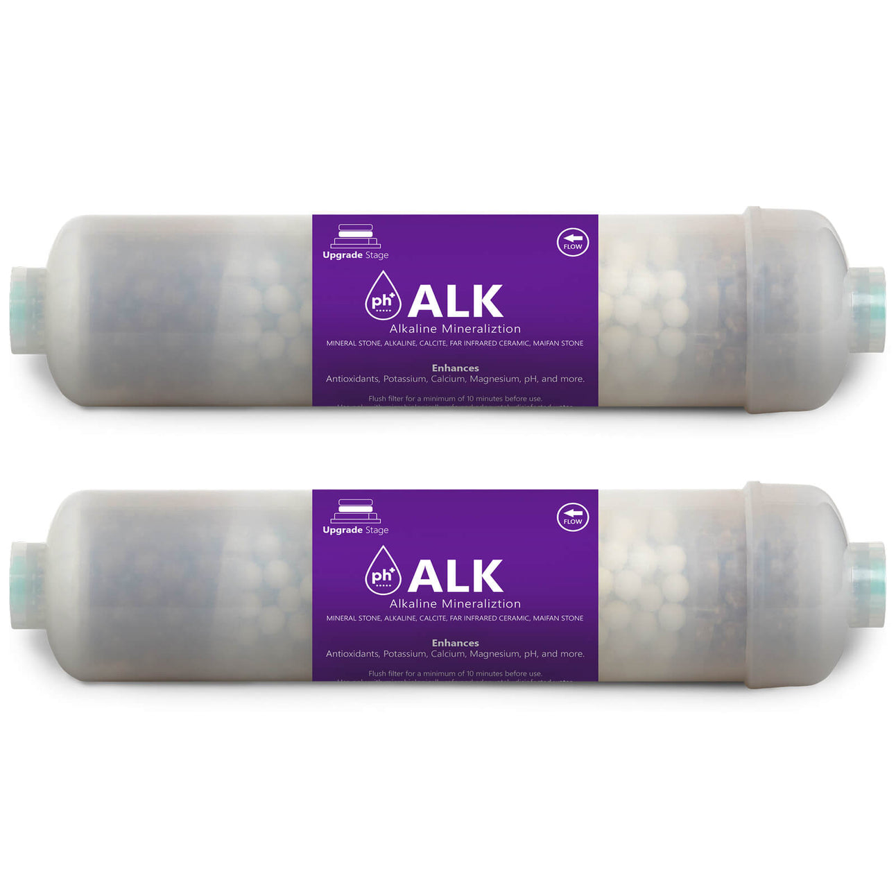 PURE N SAFE PNS-ALK In-Line Alkaline Water Filter – PH Neutralizing Cartridge, 10" Size