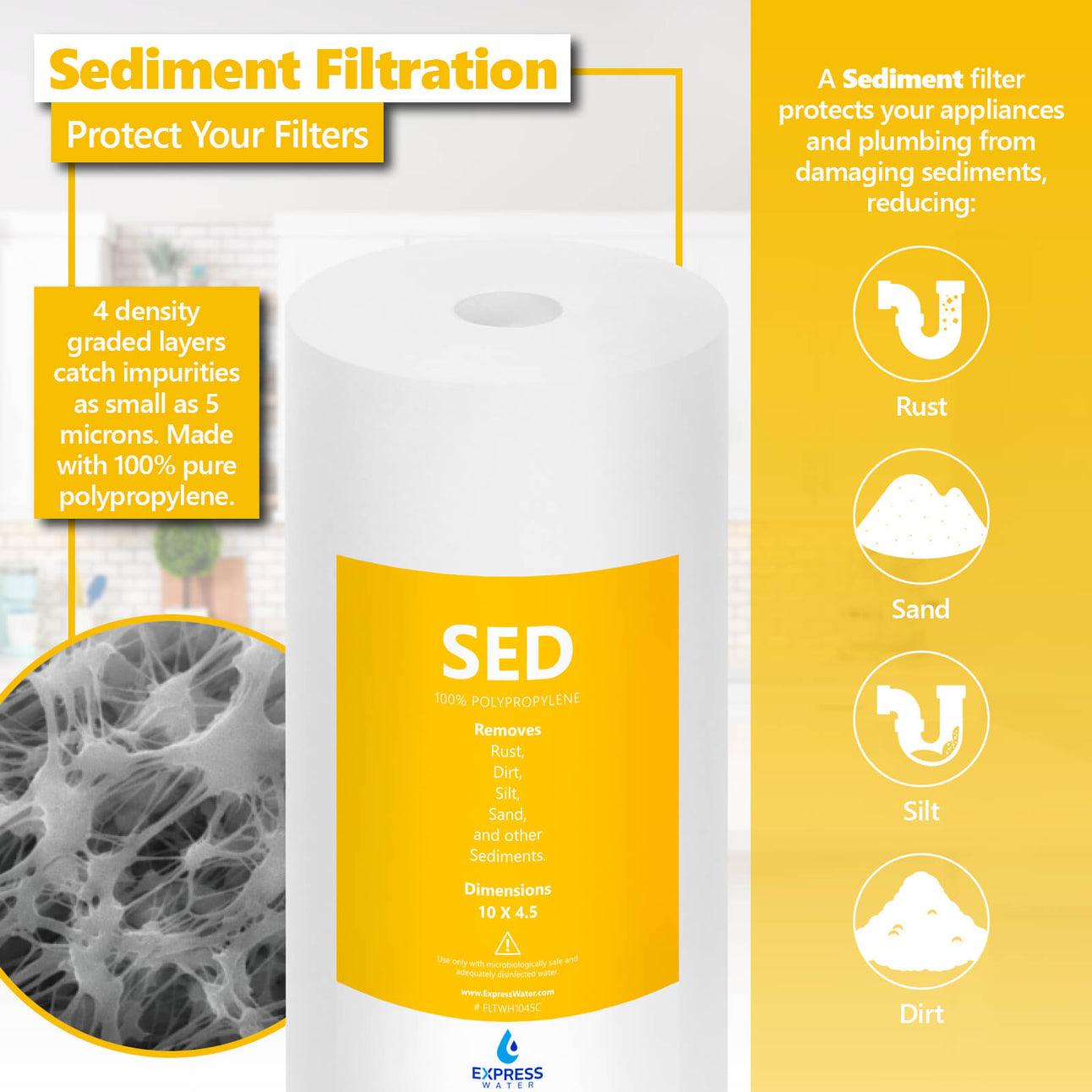 Sed Filter Example SED & ACB Whole House Filter Set | Express Water