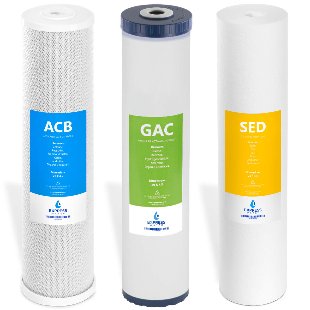 Express Water Replacement Shell Standard Water Filter Replacement Set | Express Water