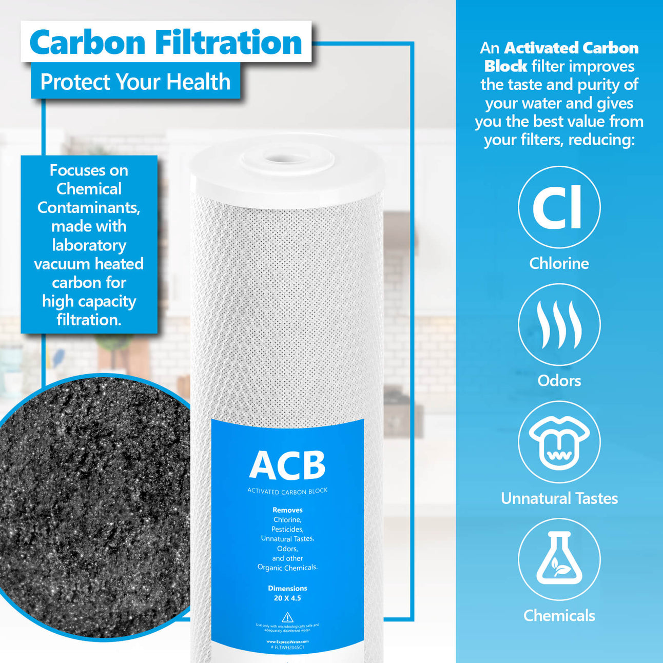 carbon filtration whole house water filtration system