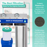 Express Water – Iron & Manganese Replacement Filter – Whole House Iron & Manganese Replacement Water Filter – IRN Zeomangan High Capacity Water Filter – 4.5” x 20” inch