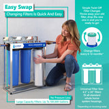 Express Water – Iron & Manganese Replacement Filter – Whole House Iron & Manganese Replacement Water Filter – IRN Zeomangan High Capacity Water Filter – 4.5” x 20” inch