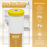 Express Water – Kinetic Degradation Fluxion Replacement Filter – Whole House Heavy Metal Replacement Water Filter – KDF Catalytic Carbon High Capacity Water Filter – 4.5” x 20” inch