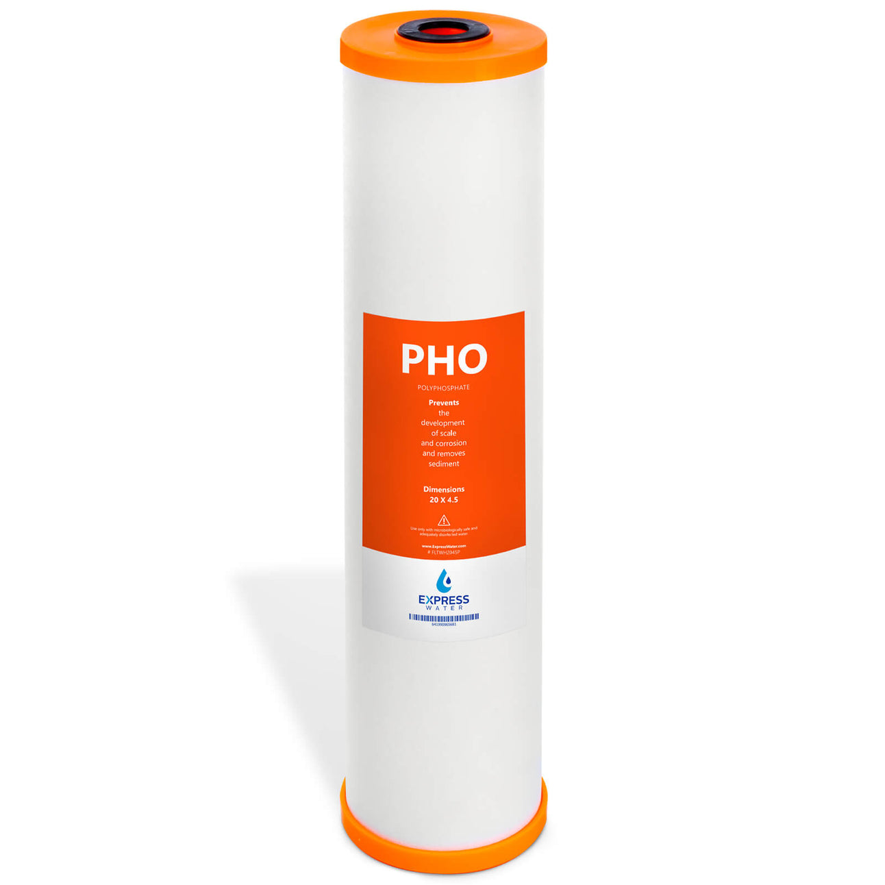 Express Water – Polyphosphate Anti-Scale Water Replacement Filter – Whole House Replacement Water Filter – PHO High Capacity Water Filter – 4.5” x 20” inch
