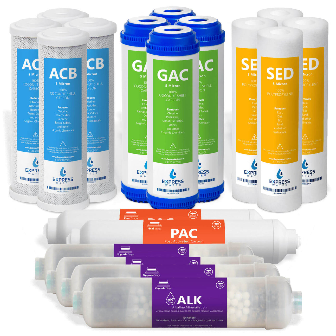 Alkaline RO System Filter Set