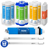 Ultraviolet RO System Filter Set
