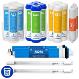 Ultraviolet RO System Filter Set