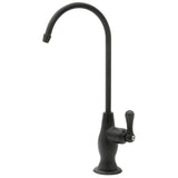 Express Water Deluxe Water Filter Faucet – Matte Black Coke-Shaped Faucet – 100% Lead-Free Drinking Water Faucet – Compatible with Reverse Osmosis Water Filtration Systems