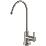 Express Water Modern Water Filter Faucet – Brushed Nickel Faucet – 100% Lead-Free Drinking Water Faucet – Compatible with Reverse Osmosis Water Filtration Systems - PRTFCT14001MBN