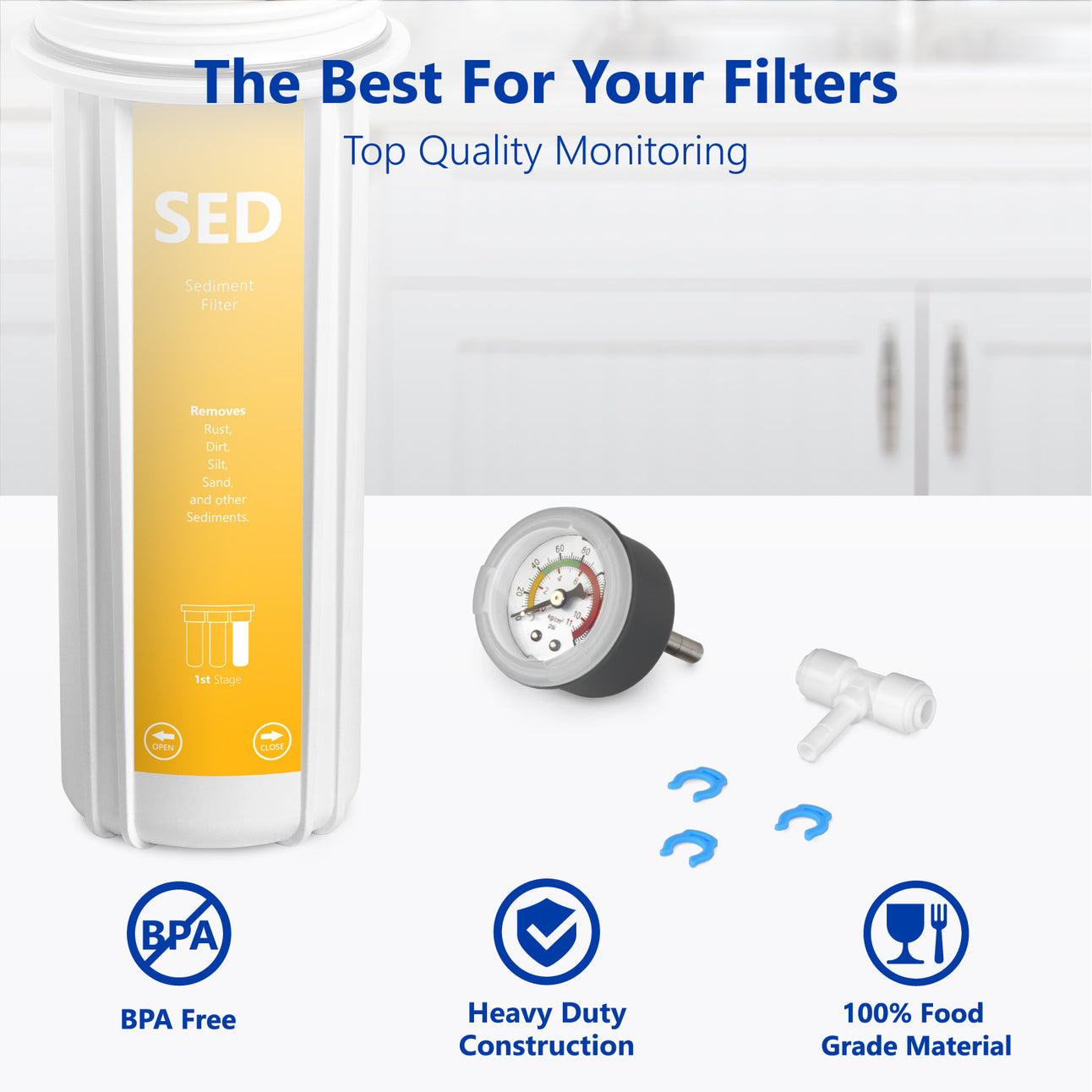 Whirlpool whole house water filter pressure test kit