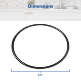 Whole House O-Ring Replacement Kit – 5.5” OD Diameter O-Rings for Filter Housings – 3 O-Rings Pro Seal BPA Free Thermal Resistant O Ring with Lubricant Tube