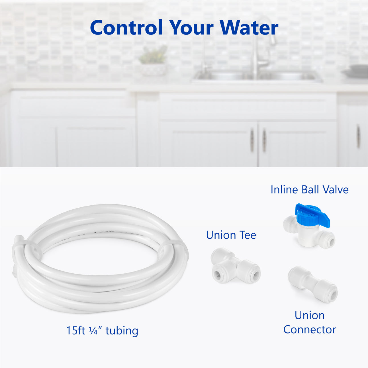 The Quick Connect Ice Maker Kit - Tubing/Valve/Connector