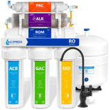 Alkaline RO System with deluxe matte black faucet
