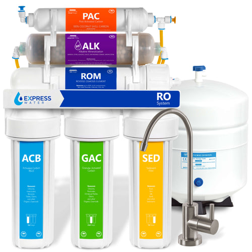 Alkaline RO System with modern brushed nickel faucet - ROALK10MBN