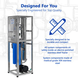 2000 GPD Commercial Reverse Osmosis Water Filtration System – 3 Stage High Capacity RO Filtration – Includes Pump, Gauges, Membrane - dev-express-water
