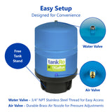 tankRO – RO Water Filtration System Expansion Tank – 11 Gallon Water Tank – Large  Reverse Osmosis Water Storage Pressure Tank - GTS11