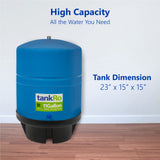 11 Gallon RO Expansion Tank – Large Reverse Osmosis Water Storage Pressure  Tank by tankRO – with FREE Tank Ball Valve - dev-express-water
