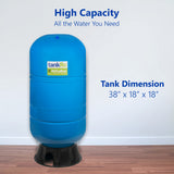 40 Gallon RO Expansion Tank – Large Reverse Osmosis Water Storage Pressure Tank by tankRO – with FREE Tank Ball Valve - dev-express-water