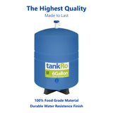 6 Gallon RO Expansion Tank – Compact Reverse Osmosis Water Storage Pressure Tank by tankRO – with FREE Tank Ball Valve - dev-express-water