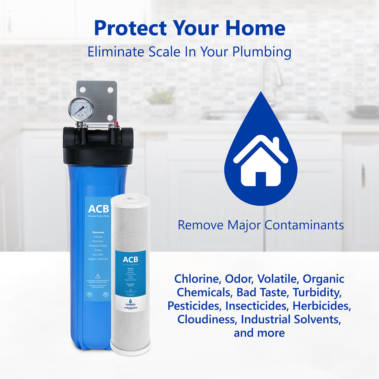 express herbicide Express Water WH100SC Whole House 1 Stage Carbon Water Filtration System