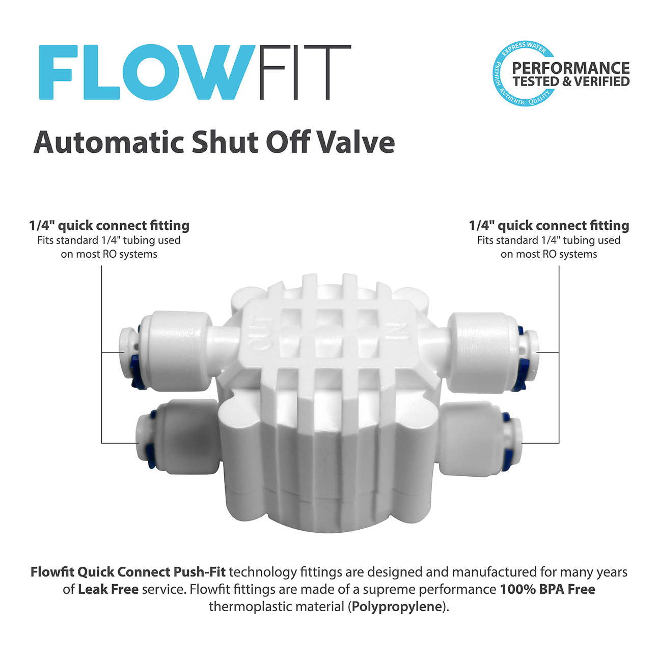 Automatic Shut Off Valve Quick Connect 1/4 Inch Fittings – Express Water